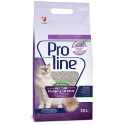 Proline комкующийся наполнитель для кошачьих туалетов, с ароматом лаванды - 20 л (17 кг)