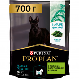 Pro Plan Nature Elements сухой корм для взрослых собак мелких и карликовых пород с ягненком - 700 г