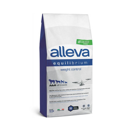 Alleva Equilibrium Weight Control Adult All Breeds сухой корм для взрослых собак всех пород для контроля веса, с курицей - 12 кг