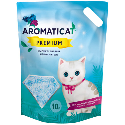 AromatiCat Premium силикагелевый наполнитель для кошачьего туалета - 10 л (4 кг)