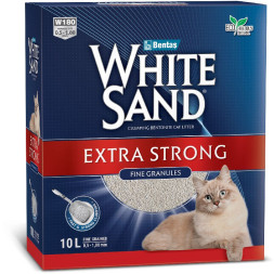 White Sand Extra Strong комкующийся наполнитель без запаха - 8,5 кг (10 л)