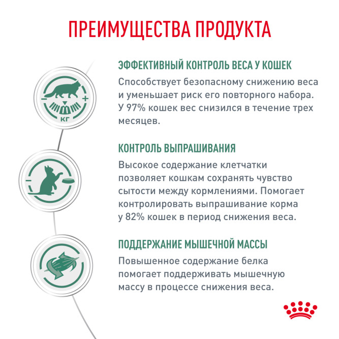 Royal Canin Satiety Weight Management сухой диетический корм для взрослых кошек с избыточным весом - 400 г