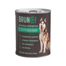 Brunch влажный корм для взрослых собак с потрошками в консервах - 850 г х 6 шт