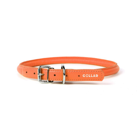 Ошейник Collar Glamour круглый для длинношерстных собак ширина 10 мм, длина 33-41 см оранжевый