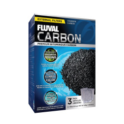 Fluval Carbon активированный уголь для фильтра, 100 г - 3 шт