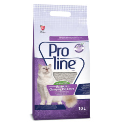 Proline комкующийся наполнитель для кошачьих туалетов, с ароматом лаванды - 10 л (8,5 кг)
