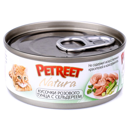 Petreet влажный корм для кошек с кусочками розового с сельдереем - 70 г