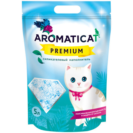 AromatiCat Premium силикагелевый наполнитель для кошачьего туалета - 5 л (2 кг)
