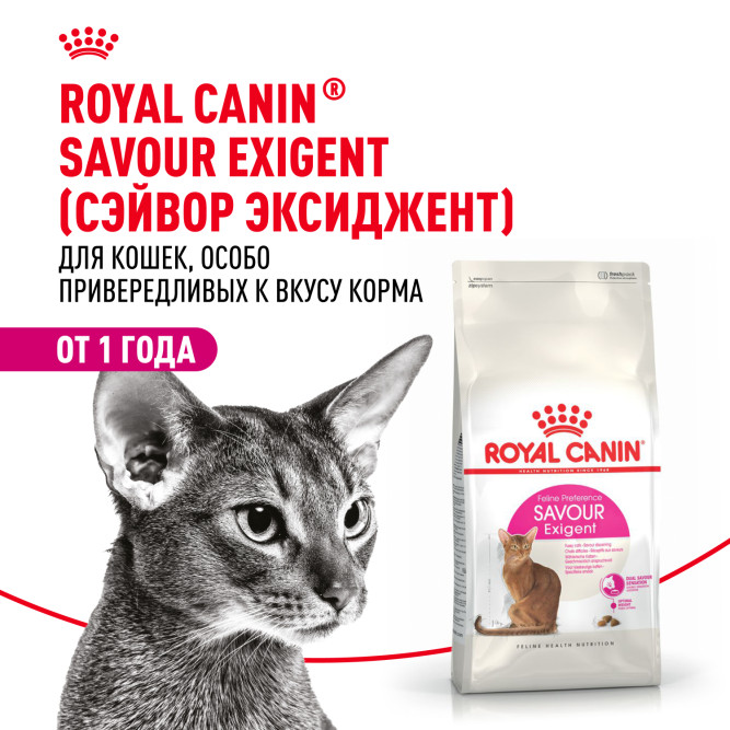 Royal Canin Savour Exigent сухой корм для взрослых привередливых кошек - 400 г
