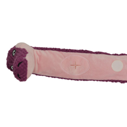 Mr.Kranch игрушка для собак Змейка с карманами под лакомство, 96 см, бордовая