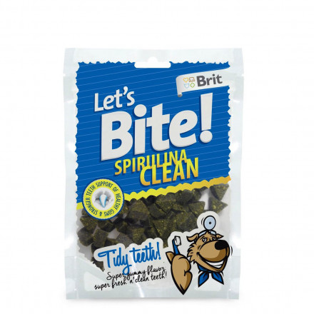 Жевательное лакомство для собак Brit Lets Bite Spirulina Clean Со спируллиной