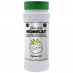 HOMECAT SILVER SERIES Пахни ТУТ дезодорант для кошачьего туалета с ароматом васильков - 750 мл