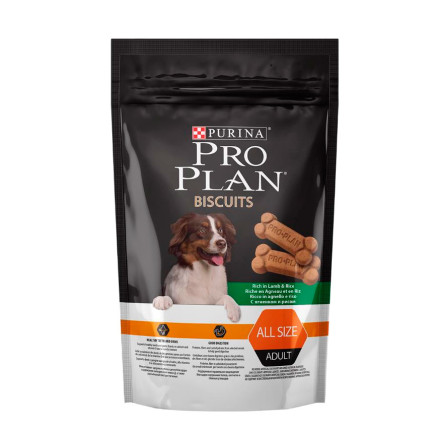 Purina Pro Plan Bisquits лакомство для взрослых собак всех пород с ягненком и рисом - 400 г
