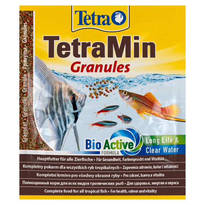 Tetra Min Granules корм для всех видов рыб в гранулах - 15 г (саше)