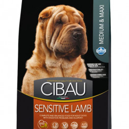 Farmina Cibau Sensitive Lamb Medium &amp; Maxi сухой корм для взрослых собак с чувствительным пищеварением с ягненком - 12 кг