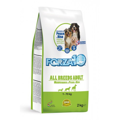Forza10 Maintenance Dog Adult All Size сухой корм для взрослых собак всех пород с рыбой и рисом - 2 кг