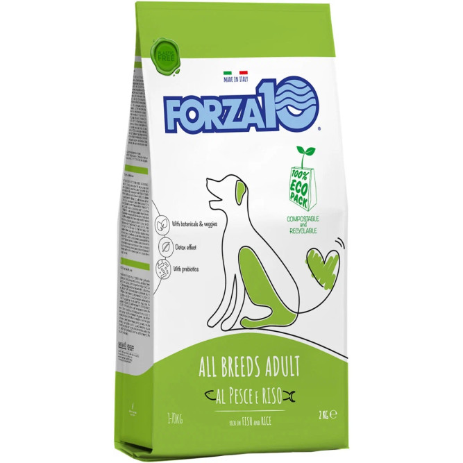 Forza10 Maintenance Dog Adult All Size сухой корм для взрослых собак всех пород с рыбой и рисом - 2 кг