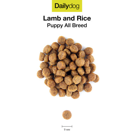 Сухой корм Dailydog Puppy All Breed Lamb and Rice для щенков с ягненком и рисом - 3 кг