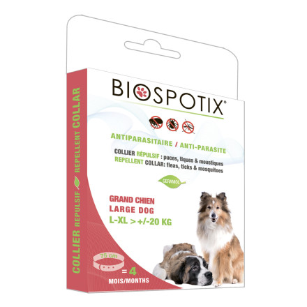 Biospotix Large dog collar ошейник от блох и клещей для собак крупных и гигантских пород 75 см
