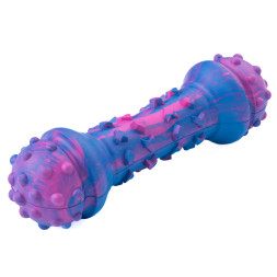 Mr.Kranch игрушка для собак Гантель дентальная, 18 см, разноцветная, неароматизированная