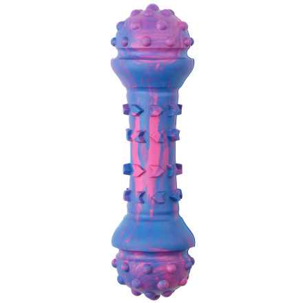 Mr.Kranch игрушка для собак Гантель дентальная, 18 см, разноцветная, неароматизированная