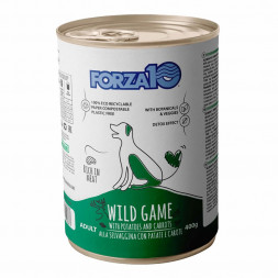 Forza10 Maintenance влажный корм для взрослых собак с дичью, картофелем и морковью, в консервах - 400 г х 12 шт