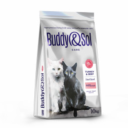 Buddy&amp;Sol Care Sterilized сухой корм для взрослых стерилизованных кошек с индейкой и говядиной - 10 кг