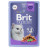 Brit Premium паучи для взрослых кошек с треской кусочки в желе - 85 г х 14 шт
