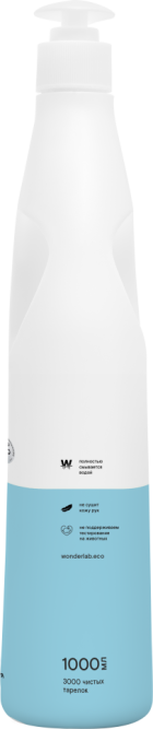 WONDER LAB экогель для мытья посуды, нейтральный - 1 л