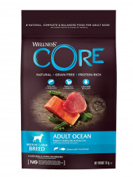 Wellness Core сухой корм для взрослых собак средних и крупных пород с лососем и тунцом 10 кг