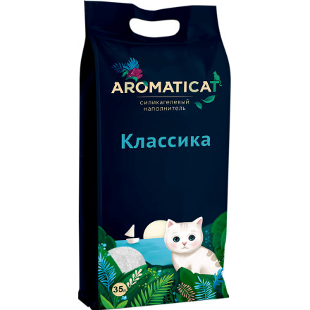 AromatiCat Классика силикагелевый наполнитель для кошачьего туалета - 35 л (15 кг)