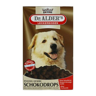 Лакомство Dr. Alders Шокодропс для собак для повышения жизненной активности питомца с шоколадом 250 гр