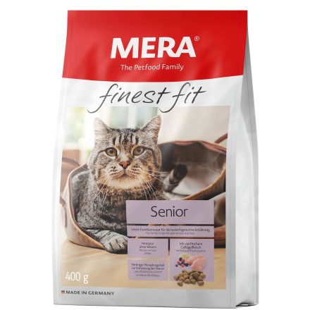 Mera Finest Fit Senior 8+ сухой корм для пожилых кошек с курицей - 400 г