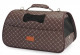 Camon сумка-переноска для кошек и собак стеганая, коричневая, 50x27x27 см