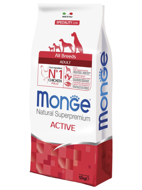 Monge Dog Speciality Active сухой корм для взрослых активных собак с курицей 12 кг