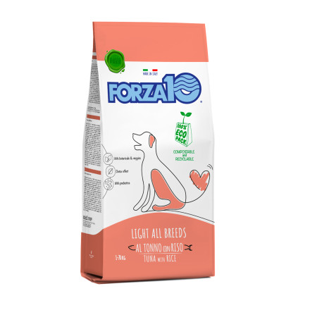 Forza10 Maintenance для взрослых собак всех пород склонных к полноте из тунца и риса - 15 кг