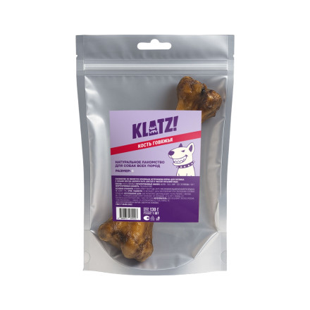 KLATZ! лакомство для взрослых собак всех пород &quot;Кость говяжья&quot; S, 1 шт - 130 г