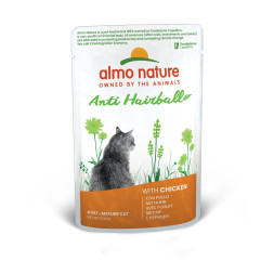 Almo Nature Functional Adult Cat Anti-Hairball with Chicken консервы с курицей для вывода шерсти у взрослых кошек - 70 г х 30 шт