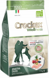 CROCKEX Wellness сухой корм для взрослых собак средних и крупных пород с уткой и рисом - 12 кг