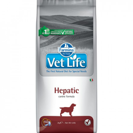 Farmina Vet Life Dog Hepatic сухой корм для взрослых собак при заболевании печени - 2 кг