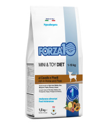 Forza10 Mini Diet Cavallo con Piselli сухой гипоаллергенный корм для взрослых собак мелких пород с кониной и горохом - 1,5 кг