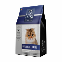 Gina Elite Cat Sterilised Shrimps сухой корм для взрослых стерилизованных кошек с креветками - 1 кг