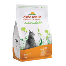 Almo Nature Functional Adult Cat Anti-Hairball Chicken &amp; Rice сухой корм с курицей и рисом для взрослых кошек - 2 кг