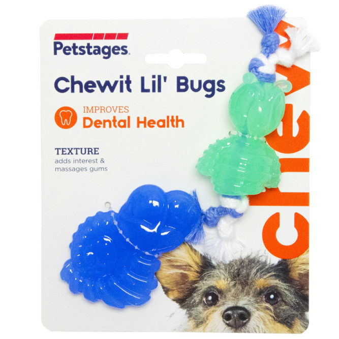 Petstages игрушка для собак Mini "ОРКА жуки", 15 см, пара