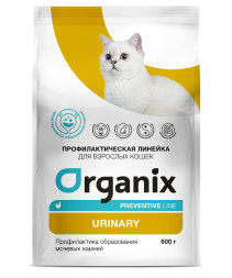 Organix Urinary сухой диетический корм для взрослых кошек при мкб, с курицей - 0,6 кг