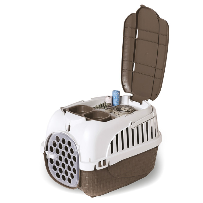 BAMA PET KENNEL TOUR MAXI переноска, 59х38х37 см, до 12 кг, коричневая