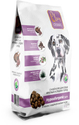 Clan Classic Hypoallergenic 23/11 сухой гипоаллергенный корм для взрослых собак средних и крупных пород, с ягненком и индейкой - 3 кг