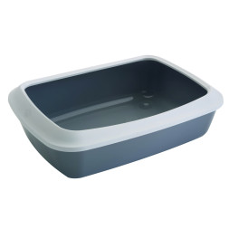 Savic Litter Tray Isis туалет для кошек с бортом 42х30,5х10 см, серый