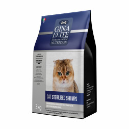 Gina Elite Cat Sterilised Shrimps сухой корм для взрослых стерилизованных кошек с креветками - 3 кг