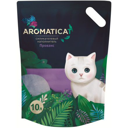 AromatiCat силикагелевый наполнитель для кошачьего туалета, с ароматом Прованс - 10 л